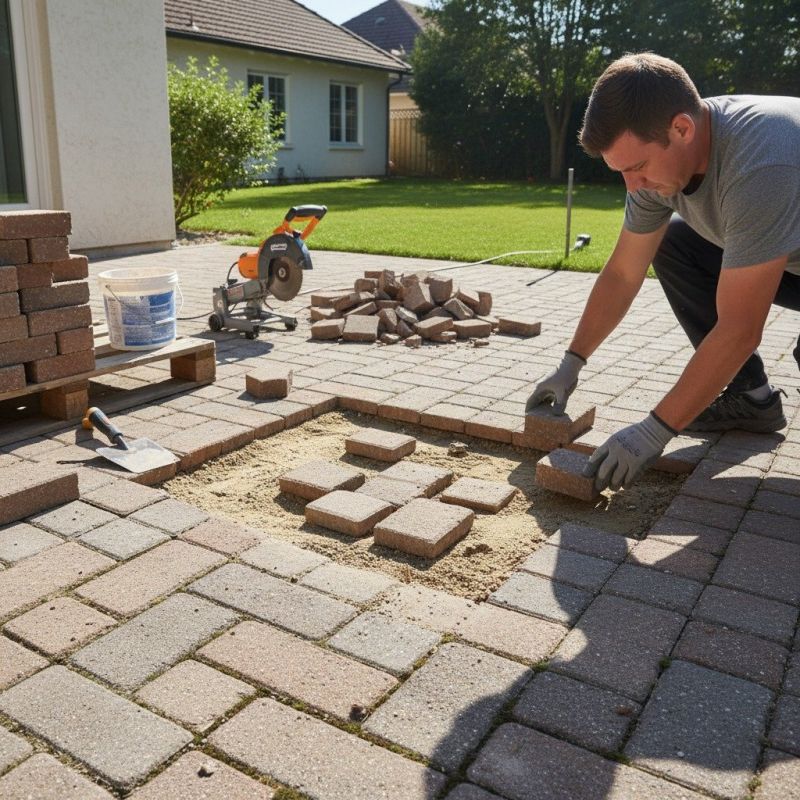 Paver Walkway Repair detail