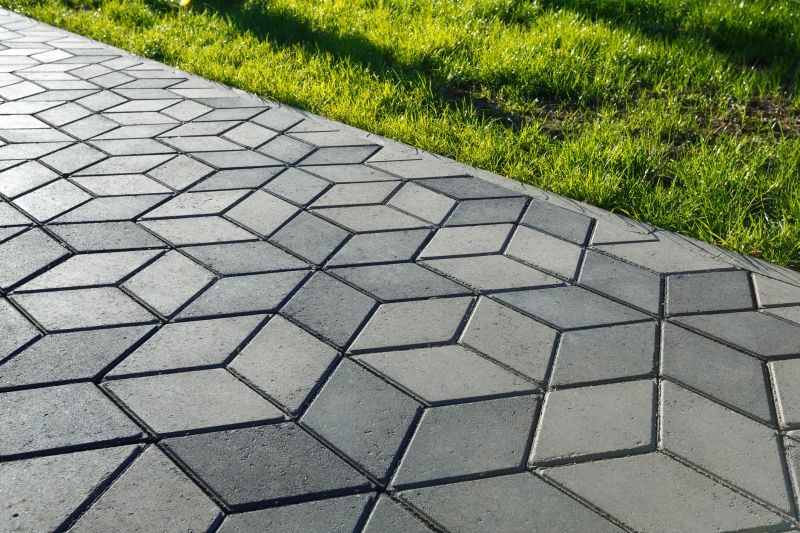 Modern paver layout