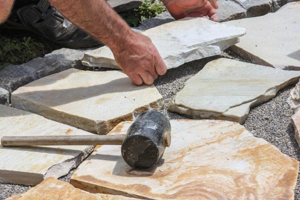 Stone Sidewalk Installation in Federal Way